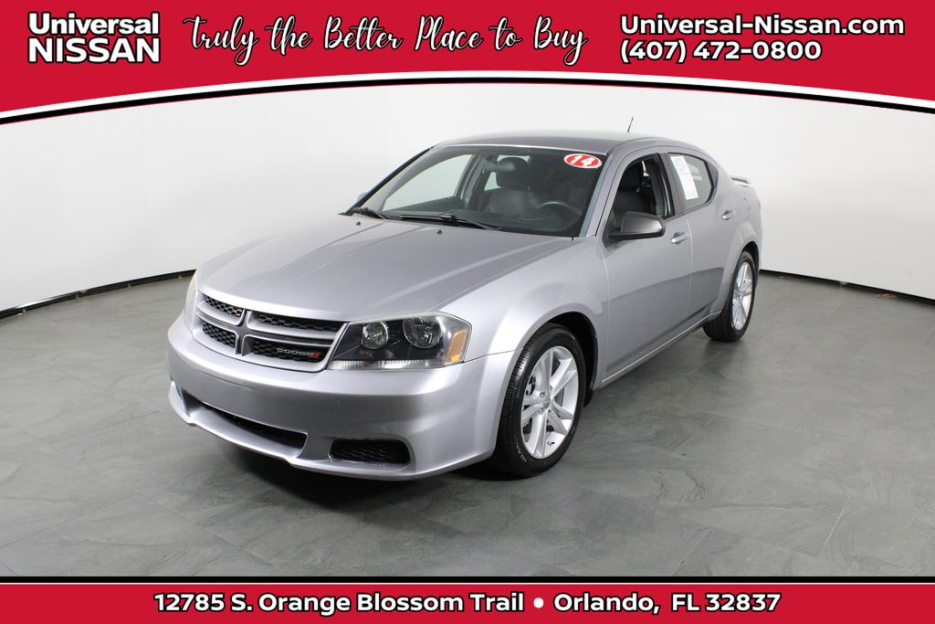 Billet Silver Metallic Clearcoat 2014 Dodge Avenger SE FWD Sedan Front-Wheel Drive 4-Speed Automatic