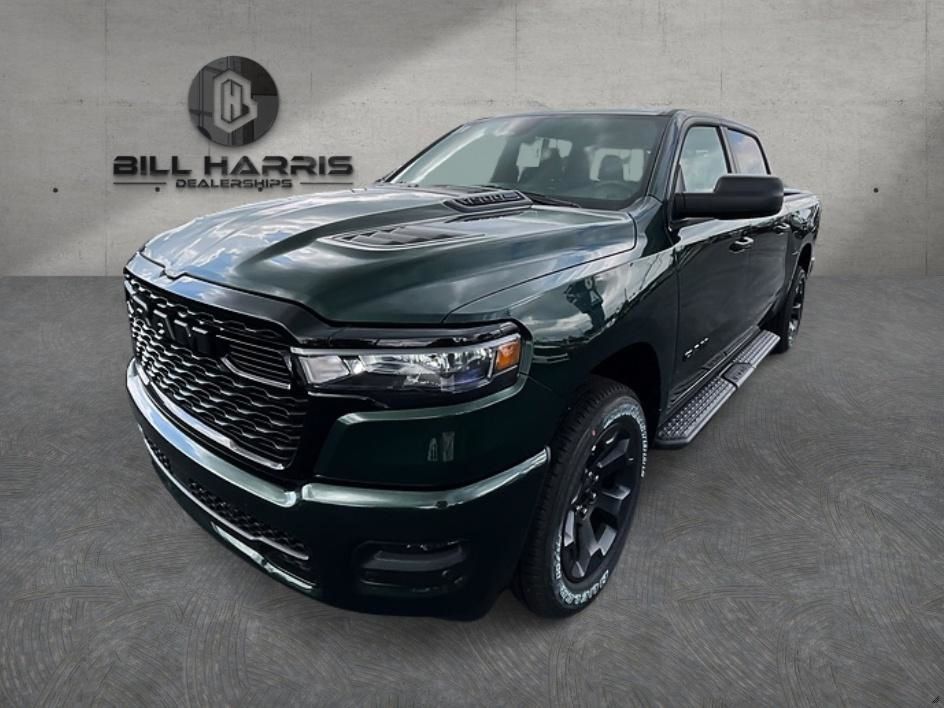 Serrano Green Metallic 2026 RAM 1500 Pickup Truck Four-Wheel Drive 8-Speed Automatic