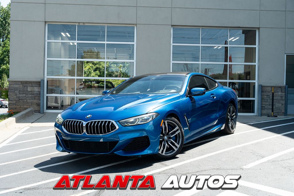 Sonic Speed Blue Metallic 2020 BMW 8 Series Coupe All-Wheel Drive 8-Speed Automatic