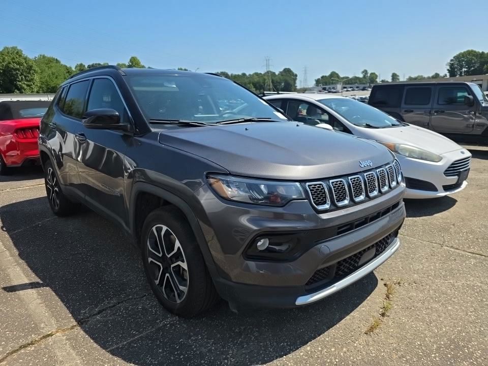 Gray (Granite Crystal Metallic Clearcoat) 2023 Jeep Compass SUV / Crossover Four-Wheel Drive 8-Speed Automatic