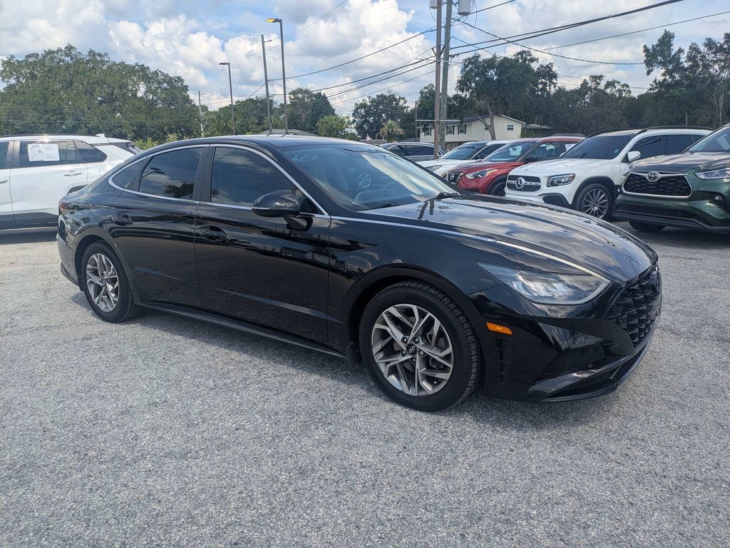Phantom Black 2021 Hyundai Sonata Sedan Front-Wheel Drive 8-Speed Automatic Overdrive