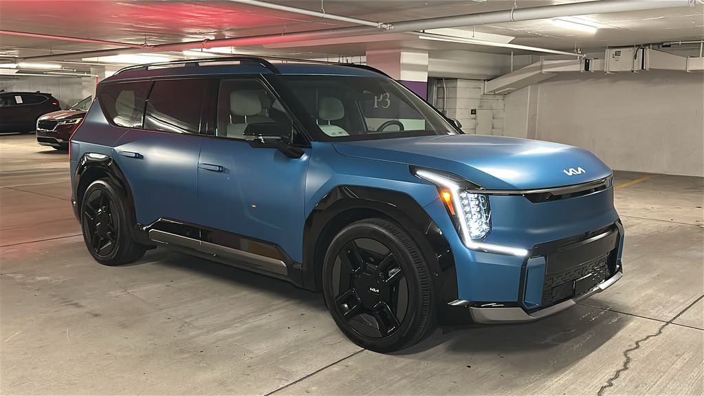 Ocean Blue Matte 2024 Kia EV9 GT-Line AWD SUV / Crossover All-Wheel Drive 1-Speed Automatic