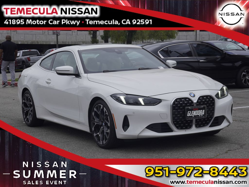 Alpine White 2025 BMW 4 Series Coupe Rear-Wheel Drive 8-Speed Automatic