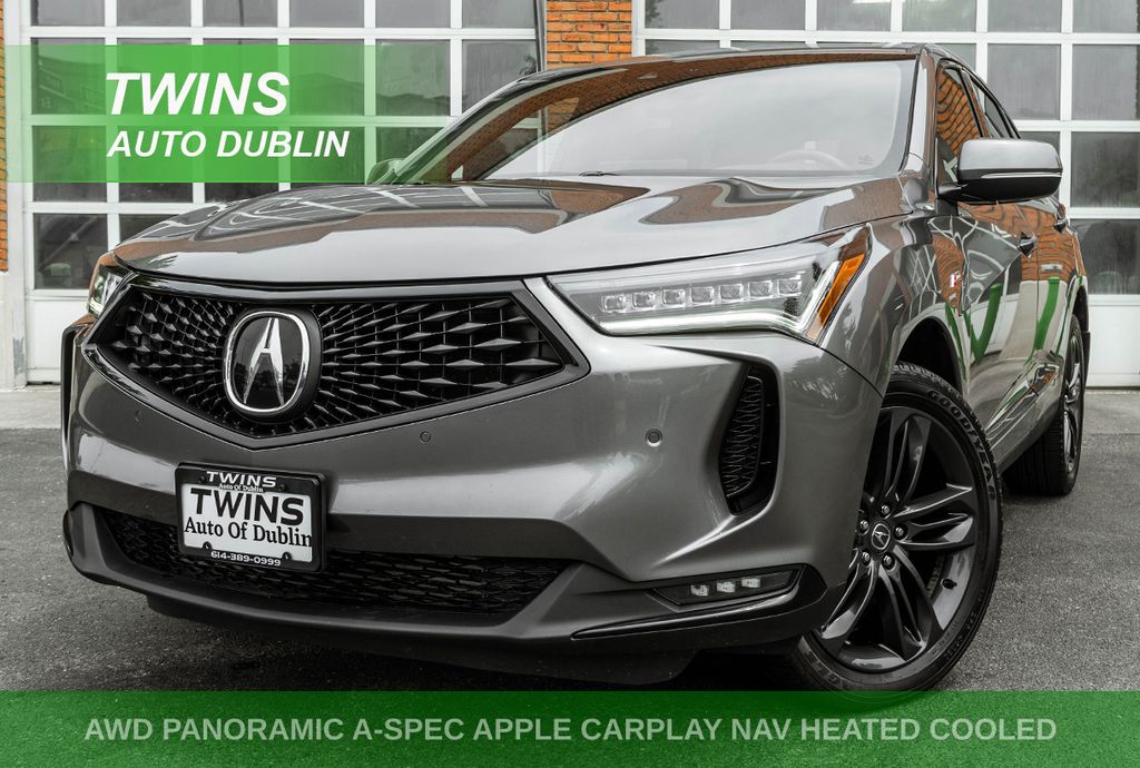 Liquid Carbon Metallic 2023 Acura RDX SUV / Crossover All-Wheel Drive Automatic