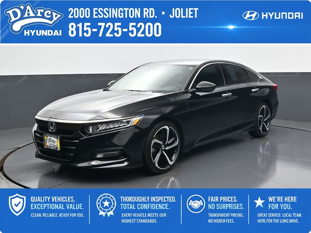 Crystal Black Pearl 2020 Honda Accord 1.5T Sport FWD Sedan Front-Wheel Drive Continuously Variable Transmission