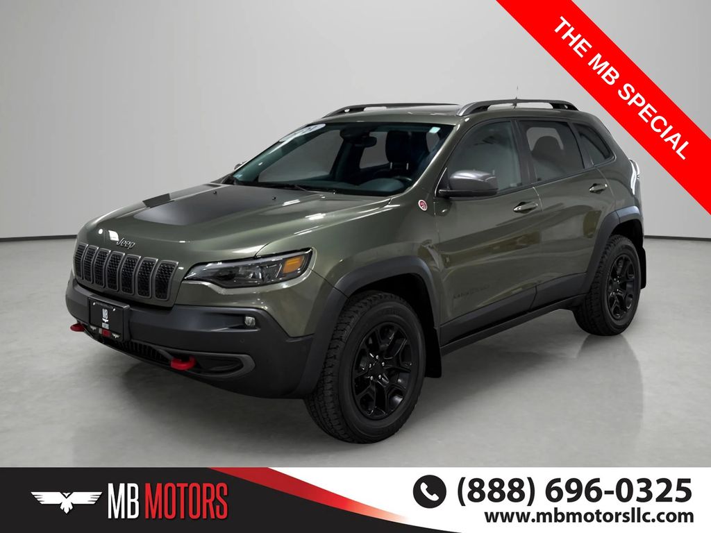 Olive Green Pearlcoat 2021 Jeep Cherokee SUV / Crossover Four-Wheel Drive 9-Speed Automatic