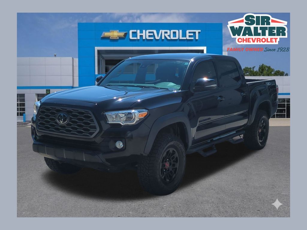 Midnight Black Metallic 2021 Toyota Tacoma TRD Off Road Double Cab 4WD Pickup Truck Four-Wheel Drive 6-Speed Automatic