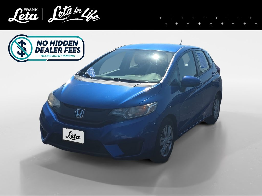 Aegean Blue Metallic 2017 Honda Fit Hatchback Front-Wheel Drive Continuously Variable Transmission