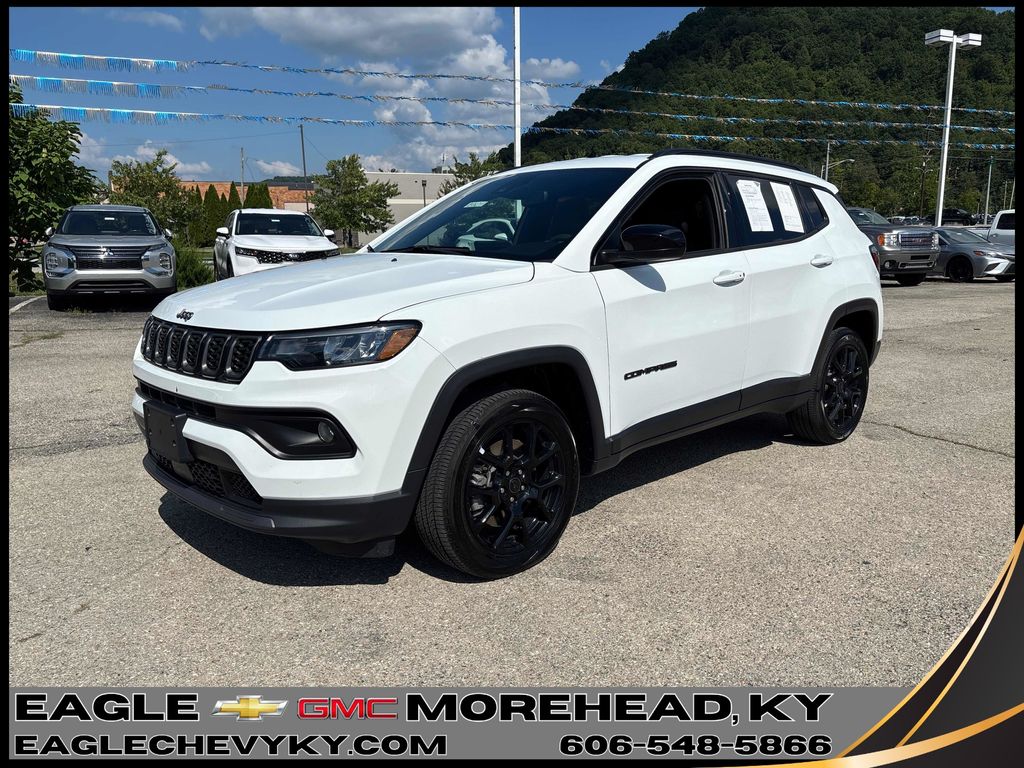 Bright White Clearcoat 2025 Jeep Compass SUV / Crossover Four-Wheel Drive 8-Speed Automatic