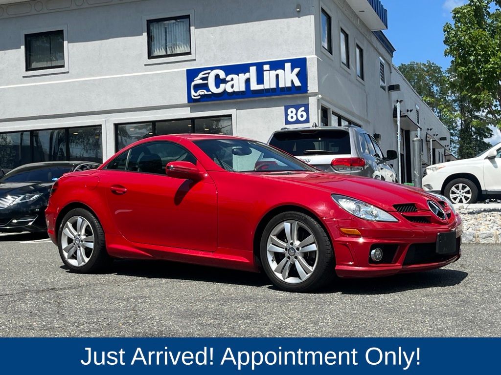 Red 2011 Mercedes-Benz SLK Convertible Rear-Wheel Drive 7-Speed Automatic