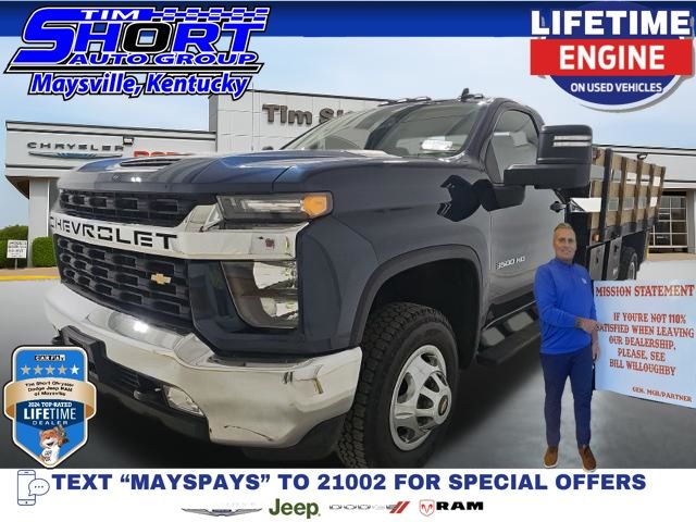 Northsky Blue Metallic 2022 Chevrolet Silverado 3500HD Pickup Truck 4X2 6-Speed Automatic