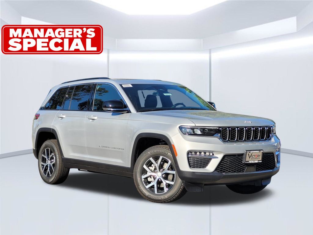 Silver 2025 Jeep Grand Cherokee SUV / Crossover Four-Wheel Drive 8-Speed Automatic