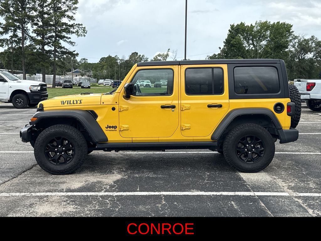 2021 Jeep Wrangler Unlimited Willys Yellow at Don McGill Toyota