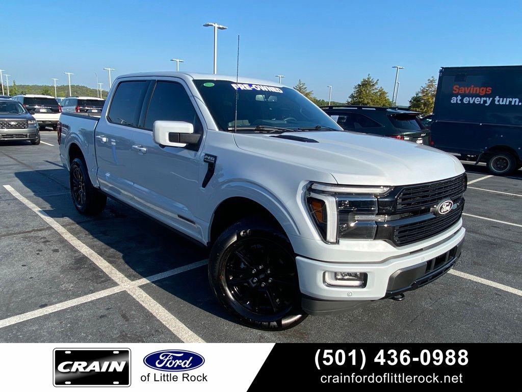 White Metallic 2025 Ford F-150 Pickup Truck Four-Wheel Drive Automatic