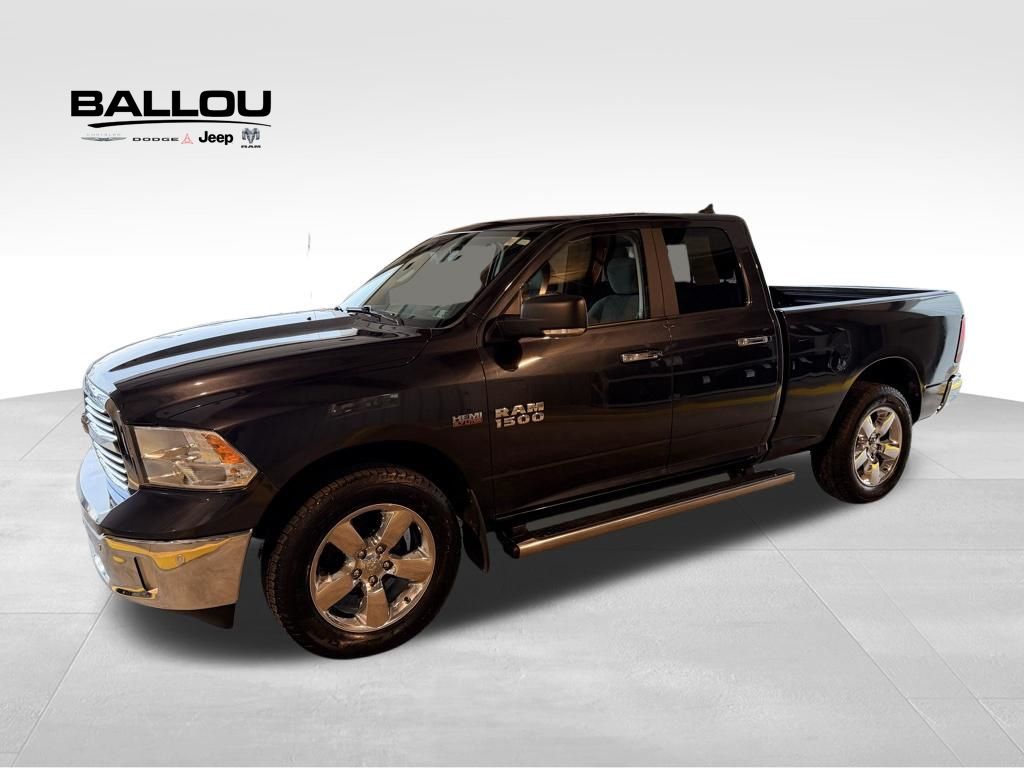 Gray (Maximum Steel Metallic Clearcoat) 2017 RAM 1500 Big Horn Quad Cab 4WD Pickup Truck Four-Wheel Drive 8-Speed Automatic