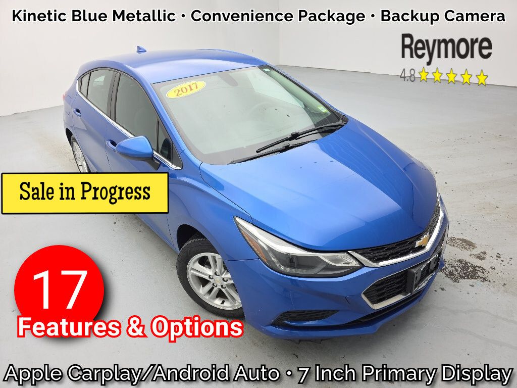 Kinetic Blue Metallic 2017 Chevrolet Cruze LT Hatchback FWD Hatchback Front-Wheel Drive 6-Speed Automatic
