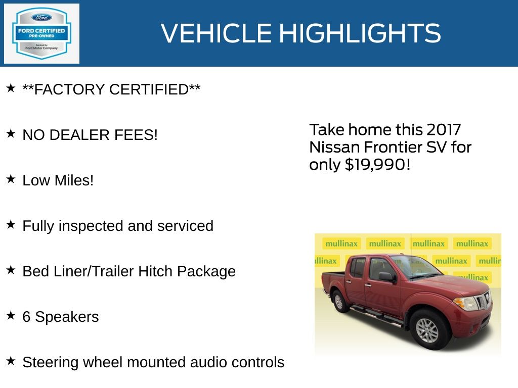 Certified Used 2017 Red Nissan SV image 12