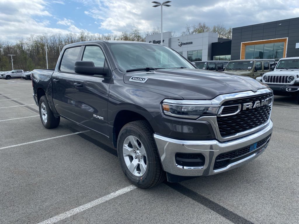 Gray (Granite Crystal Metallic Clearcoat) 2026 RAM 1500 Tradesman Crew Cab 4WD Pickup Truck Four-Wheel Drive 8-Speed Automatic