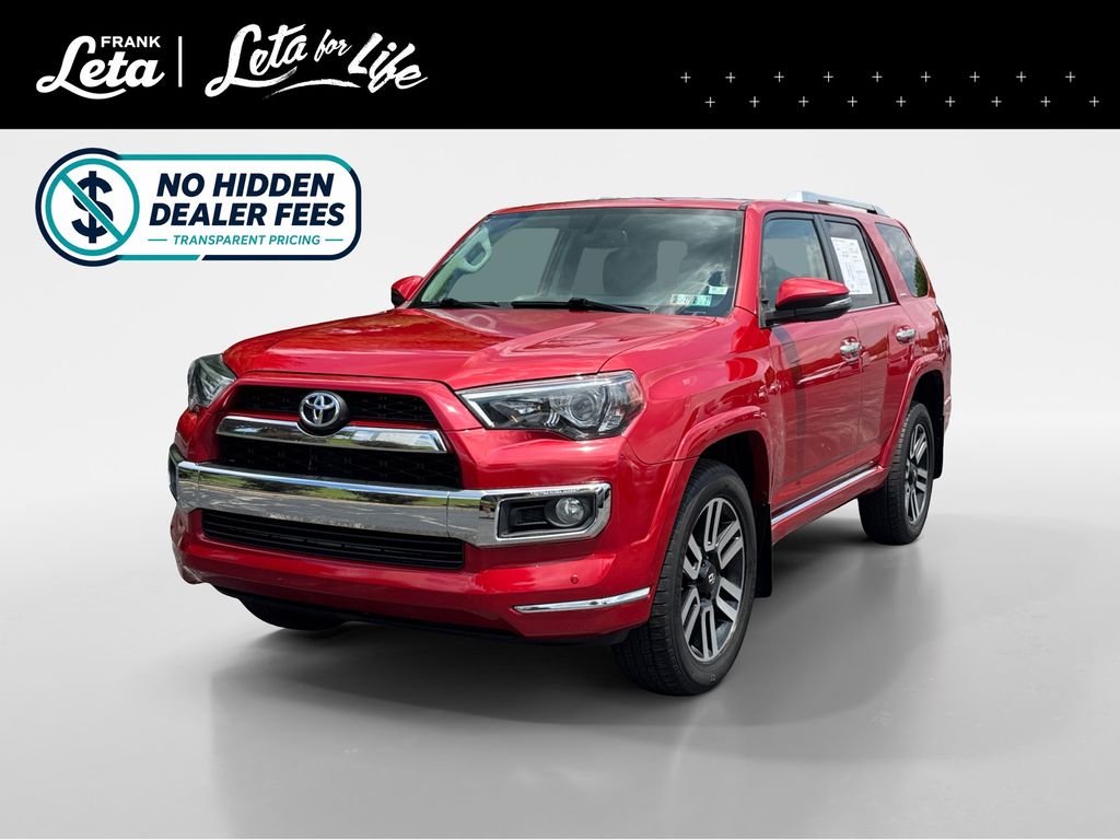 Barcelona Red Metallic 2016 Toyota 4Runner Limited 4WD SUV / Crossover All-Wheel Drive 5-Speed Automatic Overdrive