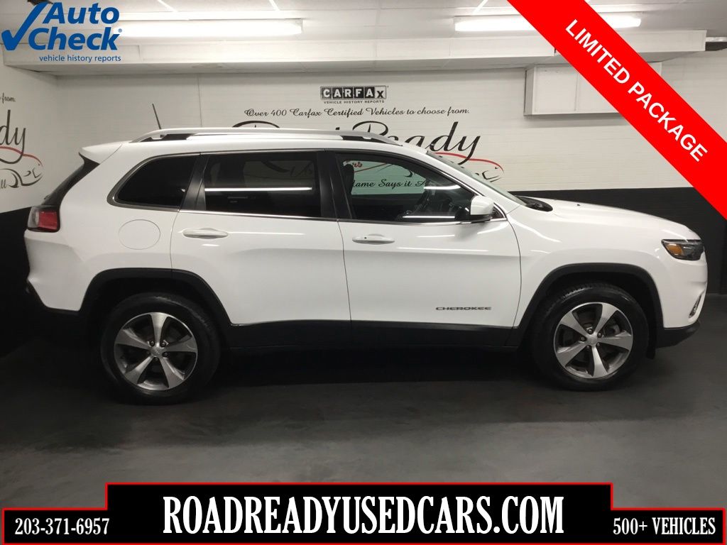 Bright White Clearcoat 2020 Jeep Cherokee SUV / Crossover Four-Wheel Drive 9-Speed Automatic