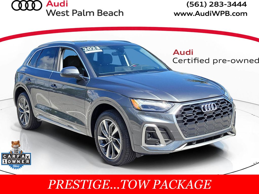 Daytona Gray Pearl Effect 2023 Audi Q5 quattro Prestige S Line 45 TFSI SUV / Crossover All-Wheel Drive 7-Speed Automatic