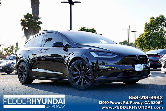 Black 2022 Tesla Model X SUV / Crossover All-Wheel Drive 1-Speed Automatic