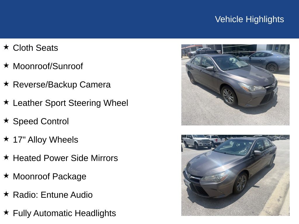 2017 Toyota Camry SE