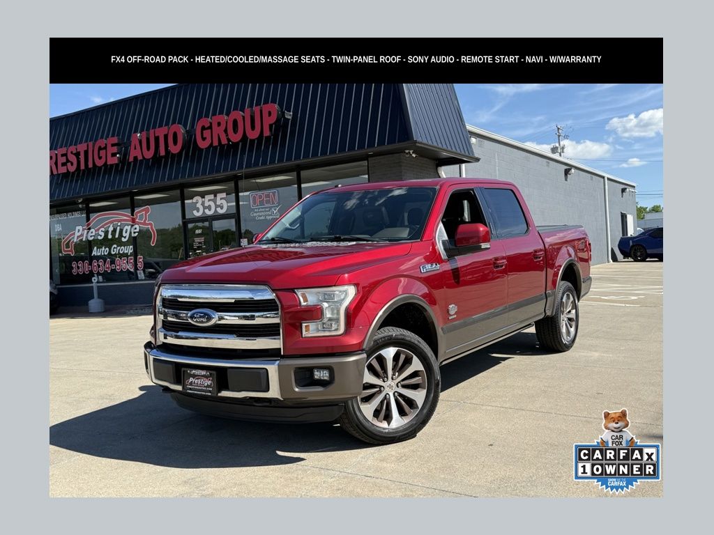 Ruby Red Metallic Tinted Clearcoat 2016 Ford F-150 Pickup Truck Four-Wheel Drive 6-Speed Automatic