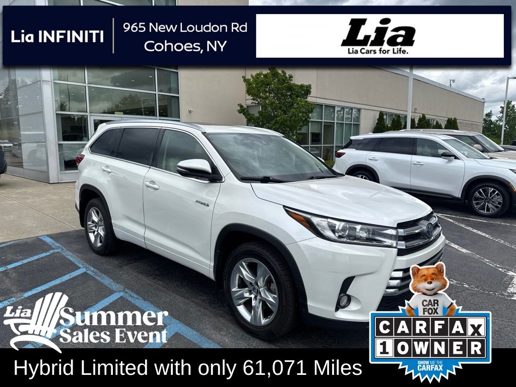 White (Blizzard Pearl) 2017 Toyota Highlander Hybrid SUV / Crossover All-Wheel Drive Continuously Variable Transmission