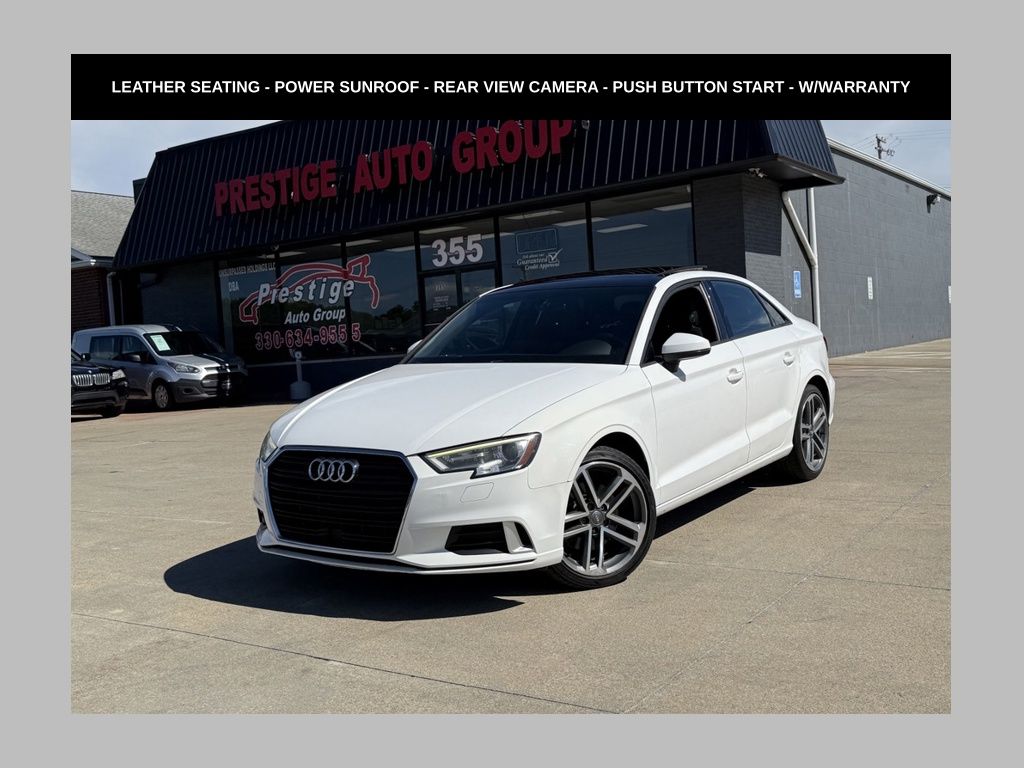 Ibis White 2017 Audi A3 Sedan Front-Wheel Drive 6-Speed Automatic