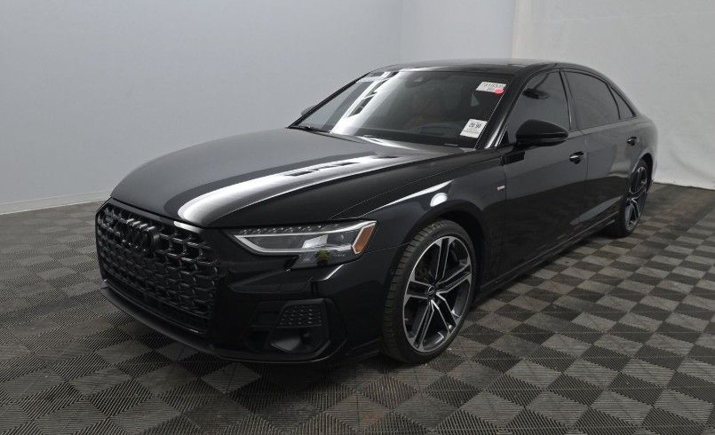 Mythos Black Metallic 2025 Audi A8 L quattro 55 TFSI AWD Sedan All-Wheel Drive 8-Speed Automatic