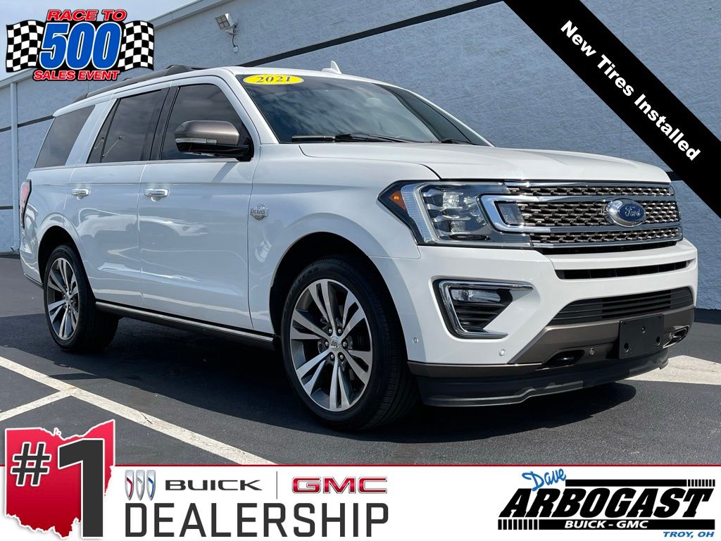 White Metallic 2021 Ford Expedition King Ranch 4WD SUV / Crossover Four-Wheel Drive Automatic