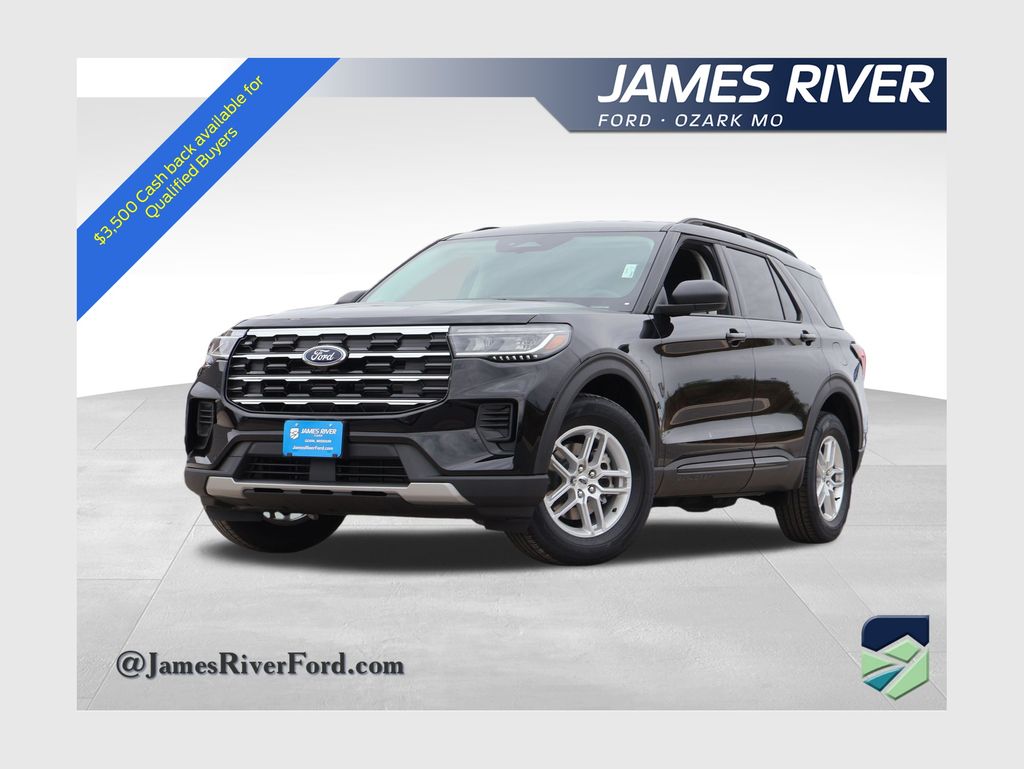Black Metallic 2026 Ford Explorer Active AWD SUV / Crossover All-Wheel Drive Automatic