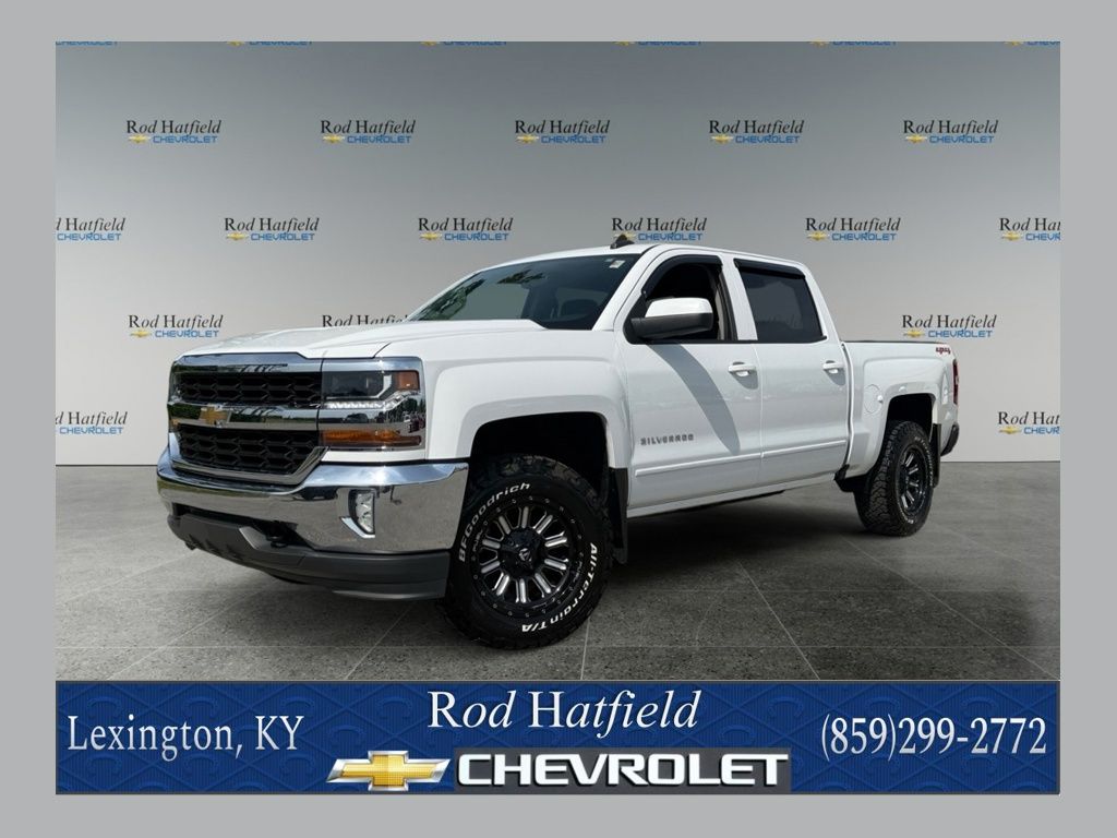Summit White 2018 Chevrolet Silverado 1500 Pickup Truck Four-Wheel Drive 6-Speed Automatic Overdrive