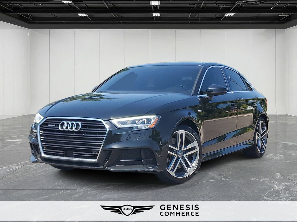 Black Metallic 2019 Audi A3 Sedan All-Wheel Drive 7-Speed Automatic