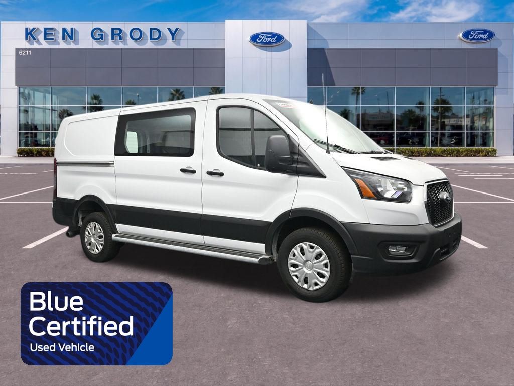 Oxford White 2025 Ford Transit Cargo Van Rear-Wheel Drive