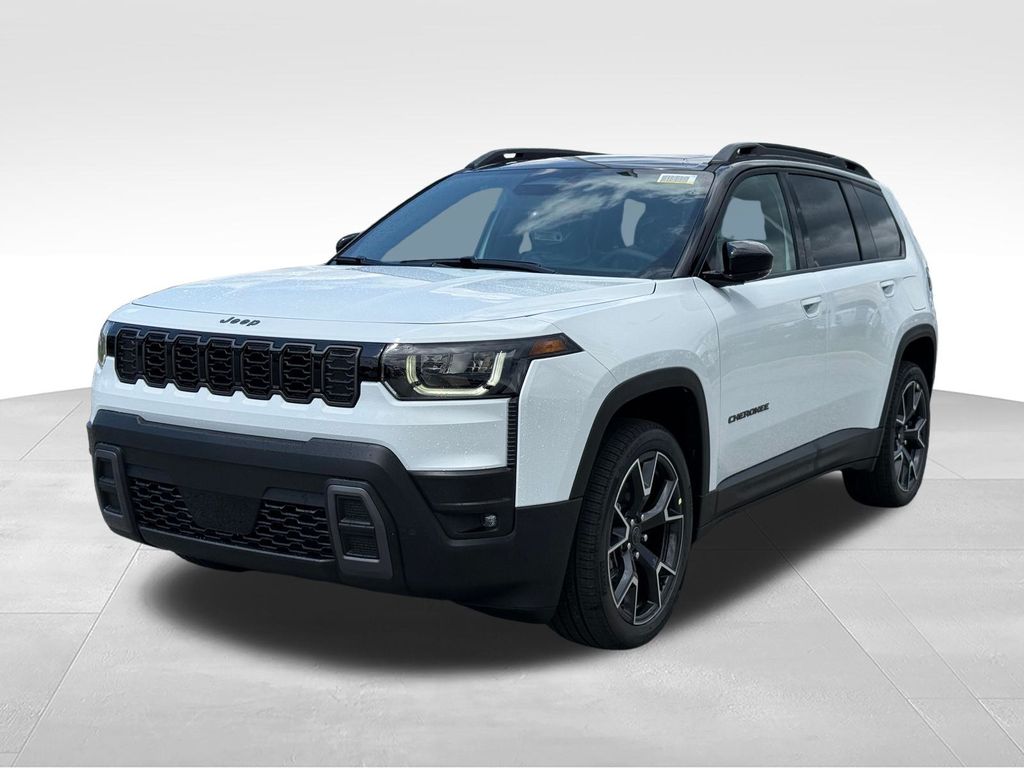 Bright White Clearcoat 2026 Jeep Cherokee SUV / Crossover Four-Wheel Drive Continuously Variable Transmission