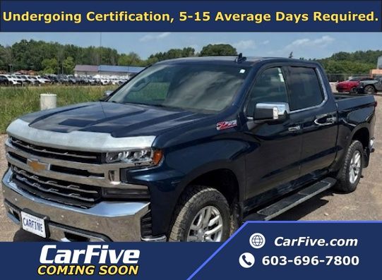 Northsky Blue Metallic 2019 Chevrolet Silverado 1500 Pickup Truck Four-Wheel Drive 8-Speed Automatic