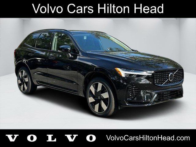 Onyx Black Metallic 2025 Volvo XC60 Recharge T8 Plus Dark Theme eAWD SUV / Crossover All-Wheel Drive Automatic