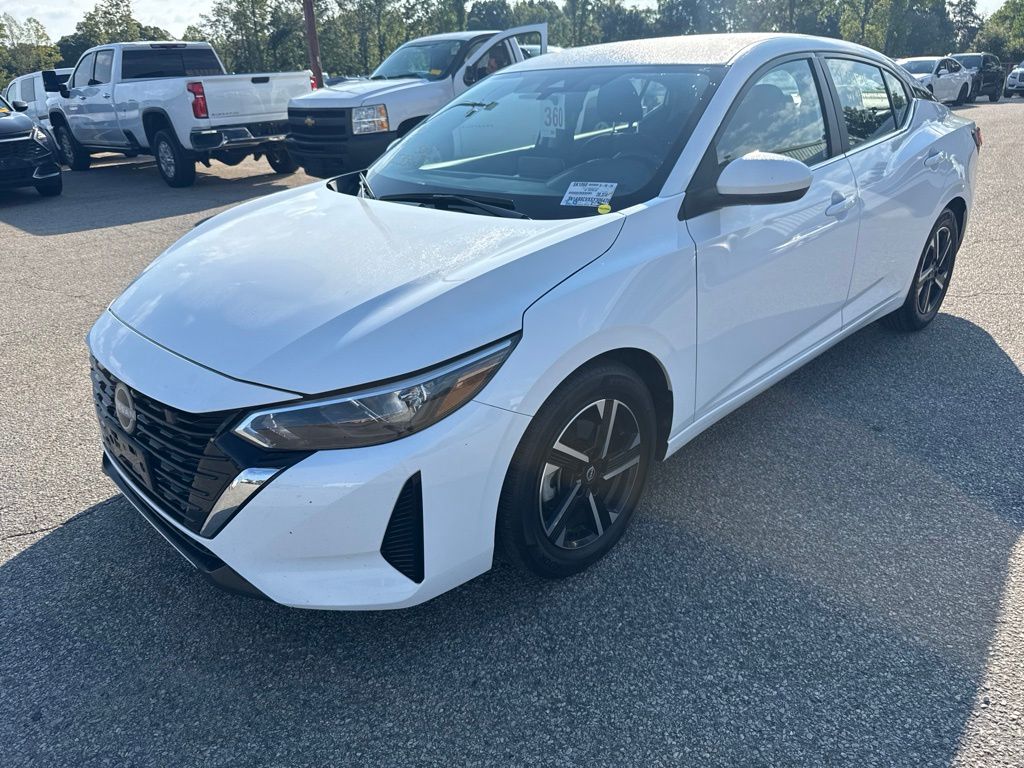 White (Fresh Powder) 2025 Nissan Sentra Sedan Front-Wheel Drive Continuously Variable Transmission
