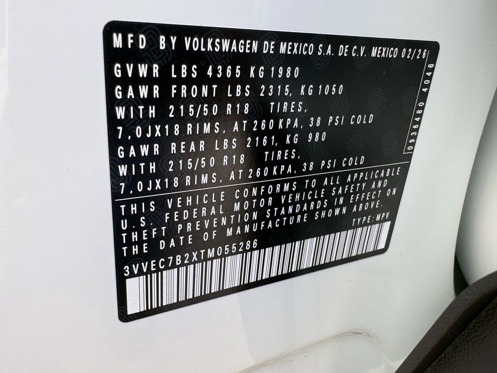 New 2026 White Volkswagen 1.5T SE image 29