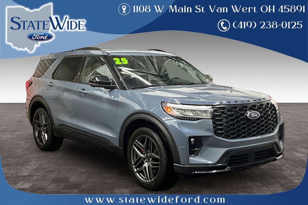 Vapor Blue 2025 Ford Explorer ST-Line AWD SUV / Crossover All-Wheel Drive Automatic