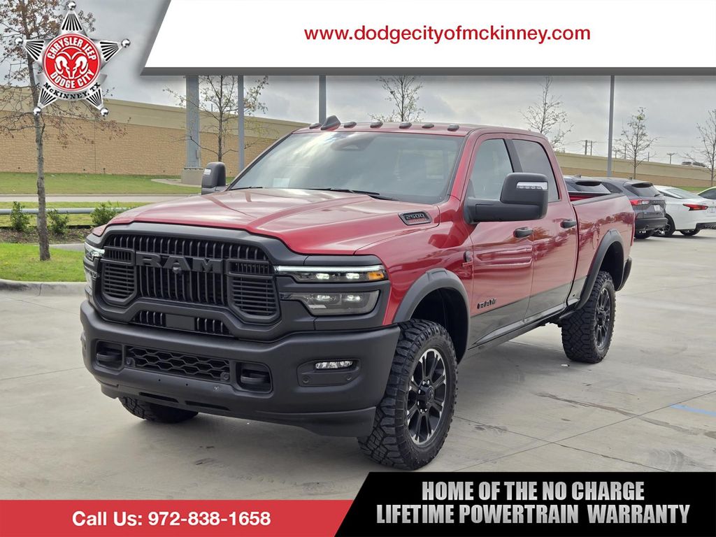 Molten Red Pearlcoat 2026 RAM 2500 Rebel Crew Cab 4WD Pickup Truck Four-Wheel Drive 8-Speed Automatic