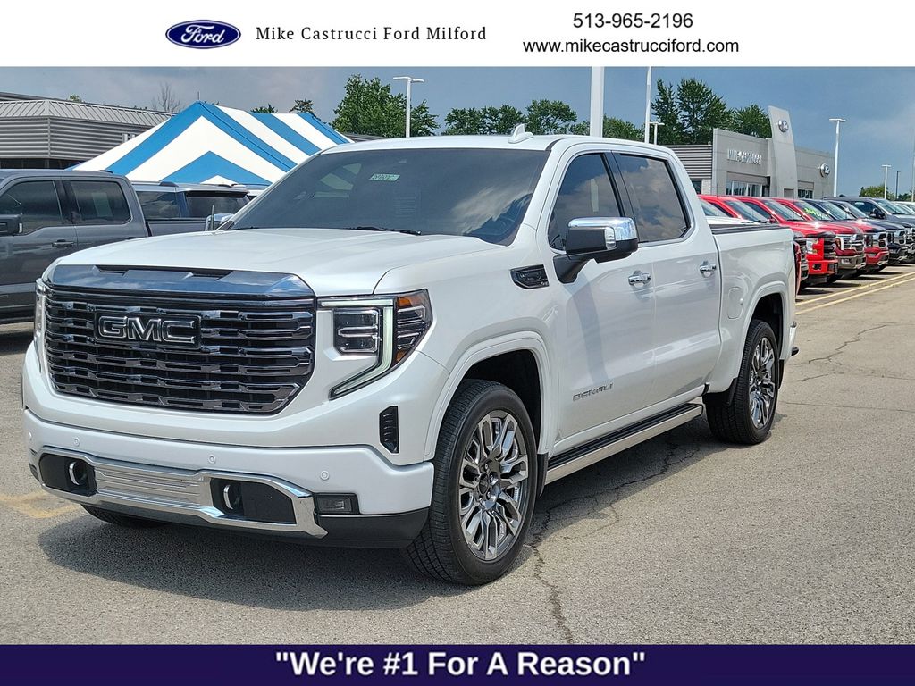 White Frost Tricoat 2024 GMC Sierra 1500 Pickup Truck Four-Wheel Drive Automatic