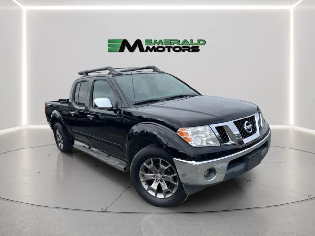 Black 2015 Nissan Frontier SL Crew Cab 4WD Pickup Truck Four-Wheel Drive 5-Speed Automatic