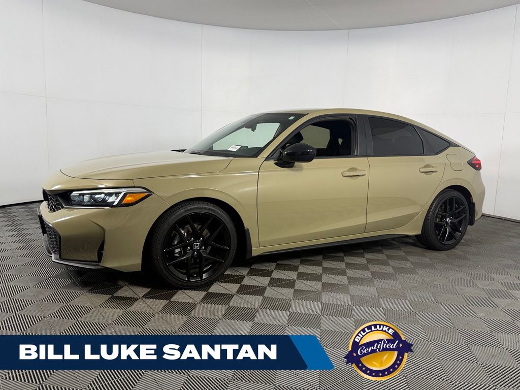 Sand Dune Pearl 2025 Honda Civic Hatchback Hatchback Front-Wheel Drive Continuously Variable Transmission