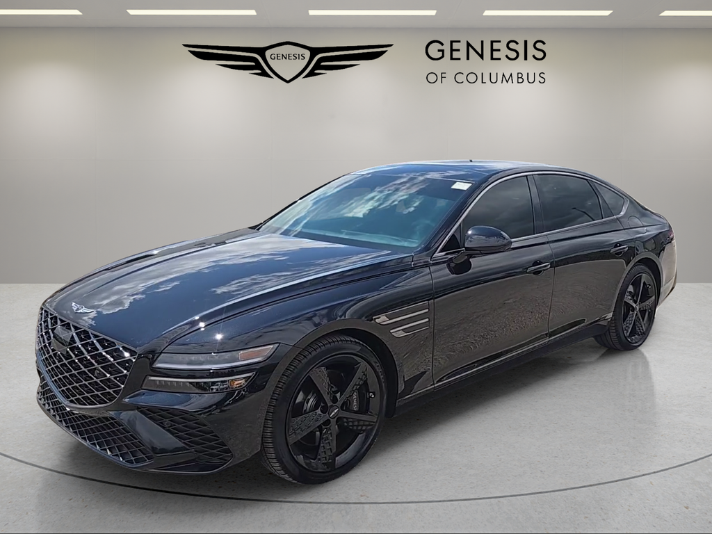Vik Black 2025 Genesis G80 Sedan All-Wheel Drive 8-Speed Automatic