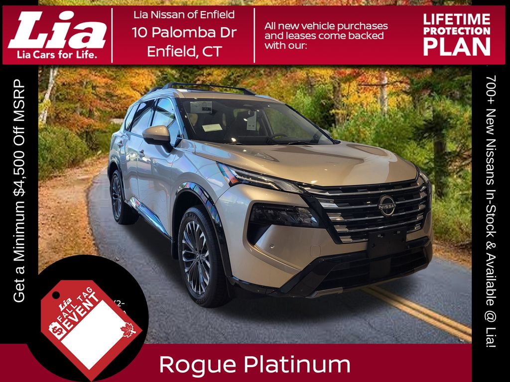 Champagne Silver Metallic 2026 Nissan Rogue SUV / Crossover All-Wheel Drive Continuously Variable Transmission