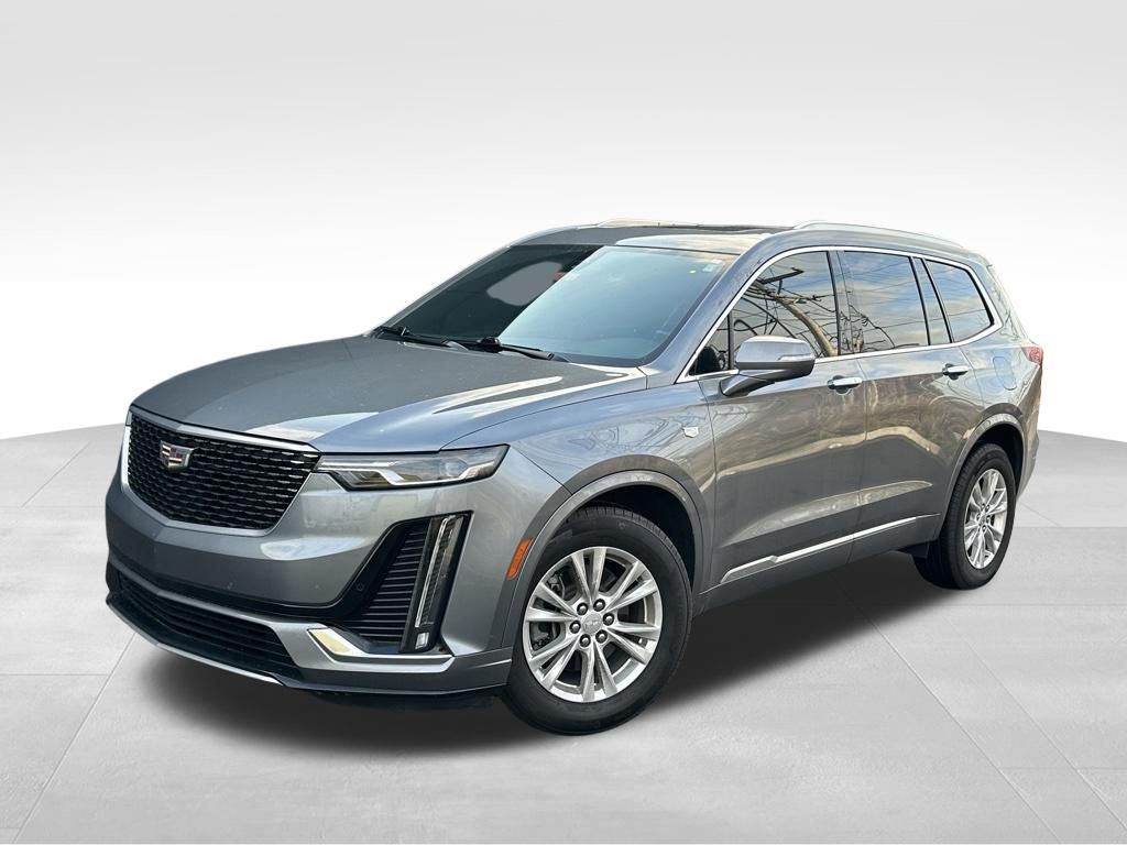 Gray (Satin Steel Metallic) 2022 Cadillac XT6 Luxury FWD SUV / Crossover Front-Wheel Drive 9-Speed Automatic