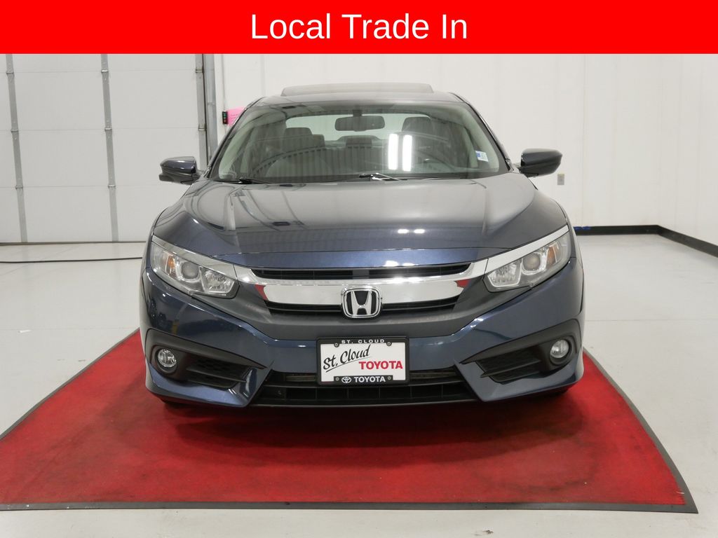 Used 2016 Honda Civic EX-L with VIN 19XFC1F73GE009854 for sale in Waite Park, Minnesota